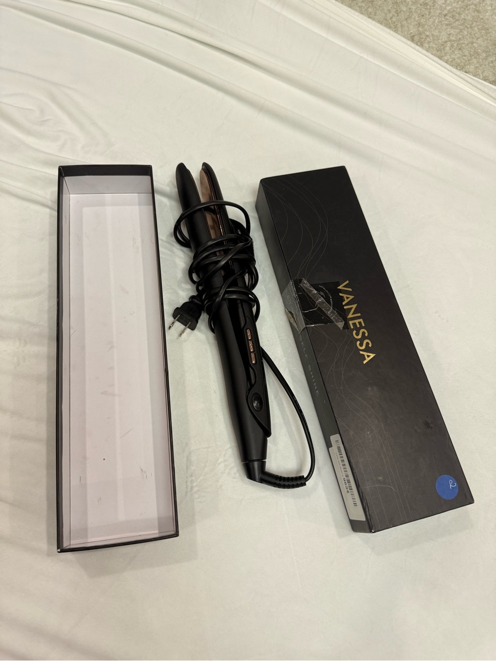 Vanessa Black 2-in-1 Hair Curler and Straightener